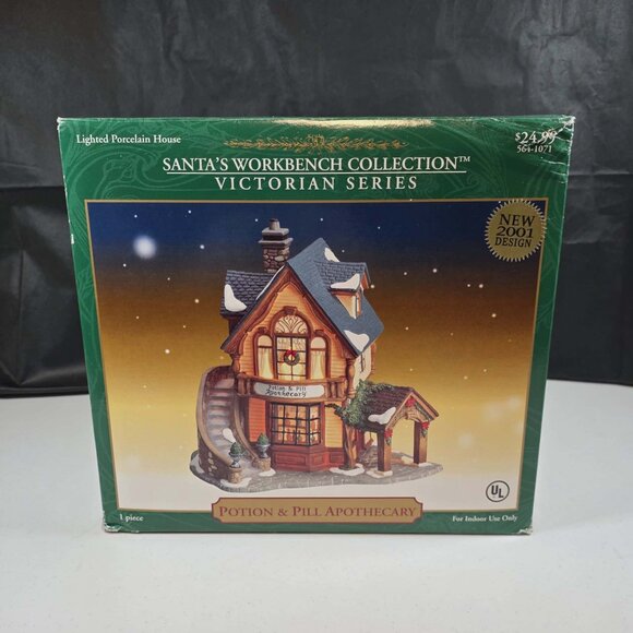 SANTA\'S WORKBENCH COLLECTION VICTORIAN SERIES POTION & PILL APOTHECARY VINTAGE